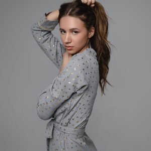 Chalatas Codekus Soft Touch Pilkas