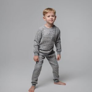 Pizama Codekus Soft Touch Vaikiska Pilka 3