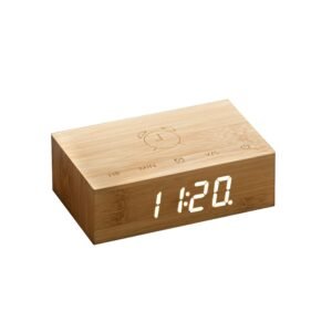 Originalios Dovanos Flip Clock Ismanusis Laikrodis Naturalus Bambukas