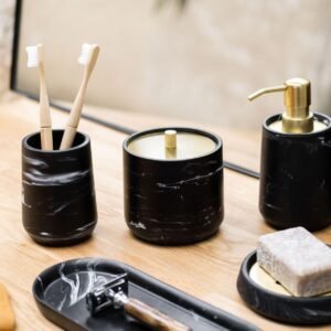 Muilo Dozatorius Black Marble Bronze 2