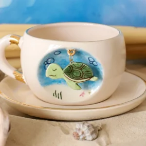 Originalios Dovanos Puodelis Su Kabanciu Vezliu