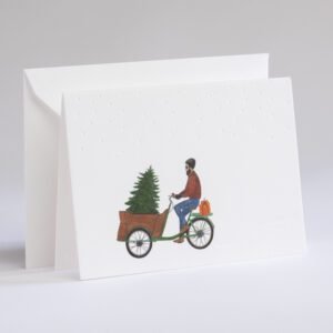 Atvirutes Dviratis Su Eglute