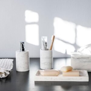 Muiline Tray White Marble