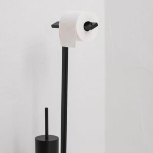 Tualeto Sepetys Ir Tualetinio Popieriaus Laikiklis Juodas