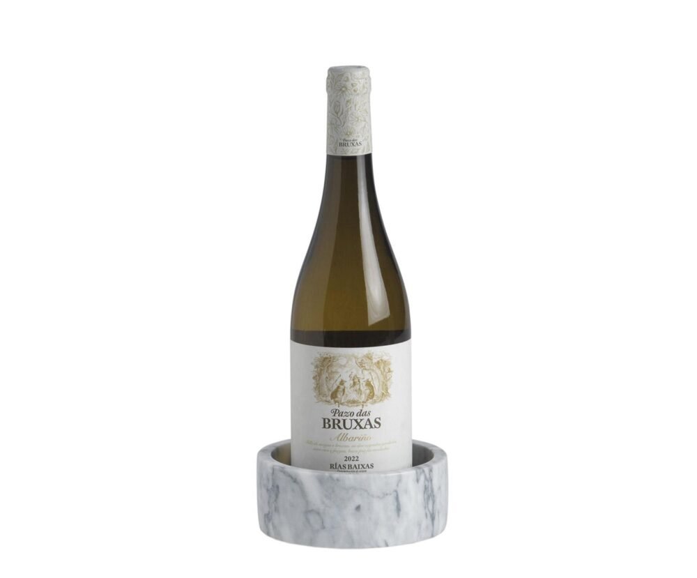 Vyno indas balto natūralaus marmuro