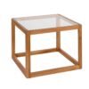 Kavos Staliukai Oak And Glass 60x60cm