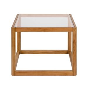 Kavos Staliukai Oak And Glass 60x60cm 6