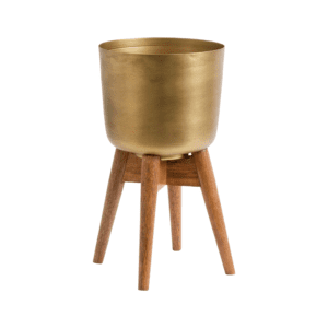 Vazonai "BRASS/WOOD"