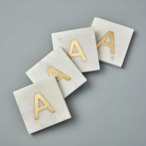 Padekliukai Veronos Marmuro Rinkinys Monograma A