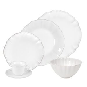 Indai 30 Daliu Rinkinys Alentejo Baltos Spalvos Su Kavos Puodeliais