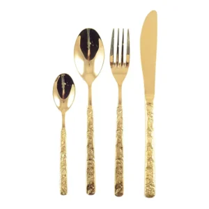 Stalo Irankiai 24 Daliu Auksinio Glamzyto Efekto Irankiu Rinkinys