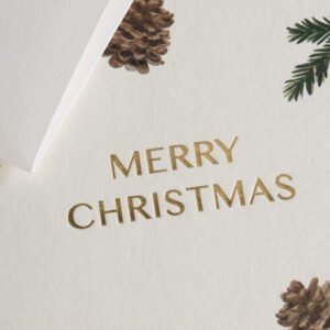 Kalediniai Atvirukai Merry Christmas Baltas