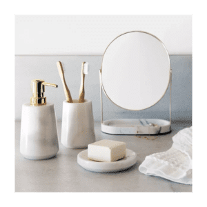 Dantu Sepeteliu Laikiklis White Marble