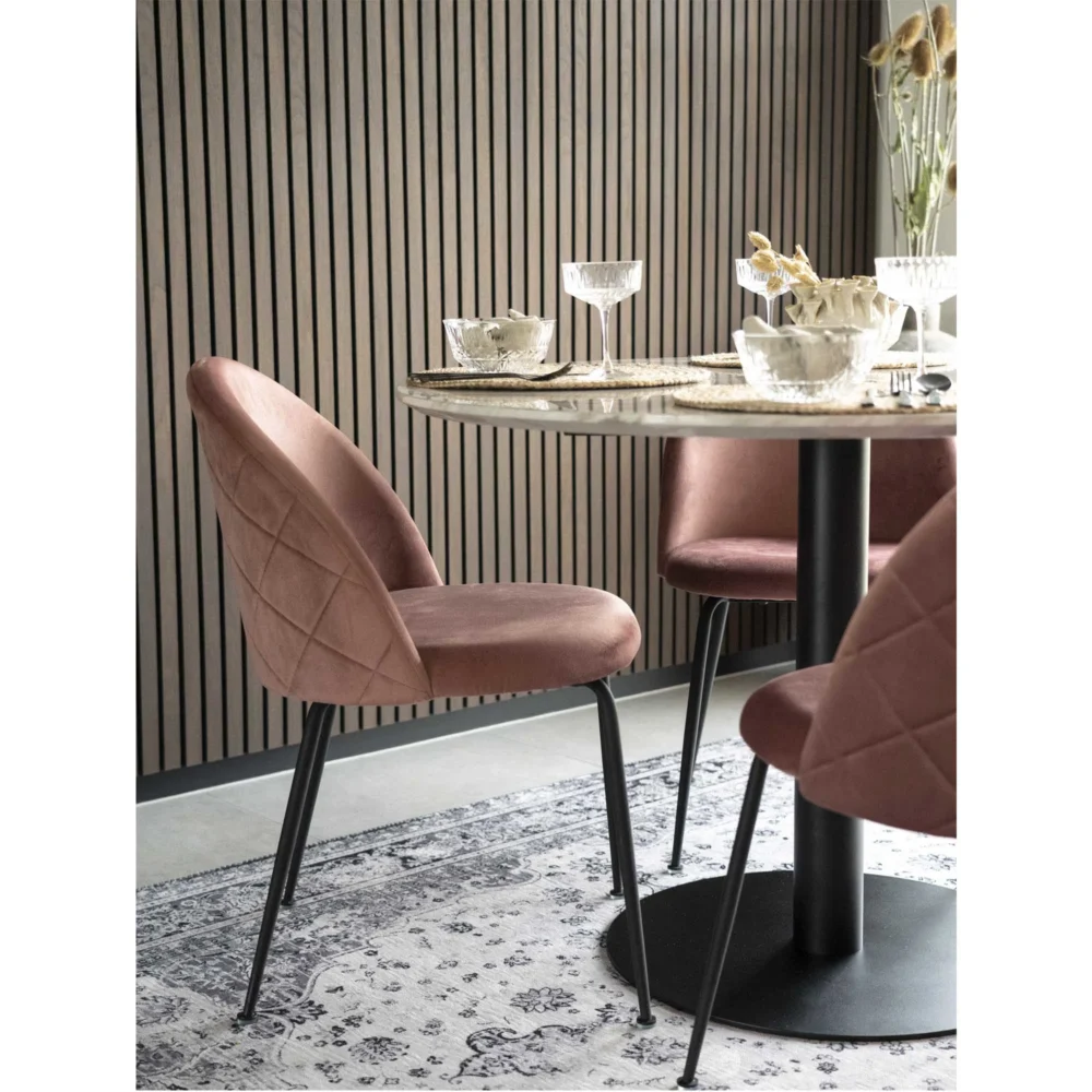 Valgomojo Stalas Bolzano Juodas O110x75 Cm 9