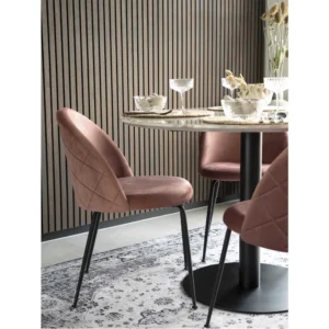 Valgomojo Stalas Bolzano Juodas O110x75 Cm 9