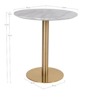 Valgomojo Stalas Bolzano O70x75 Cm 5