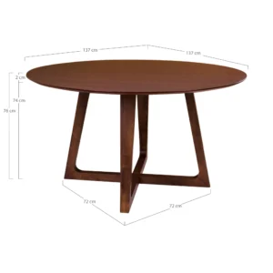 Valgomojo Stalas Hellerup O137x76 Cm 3