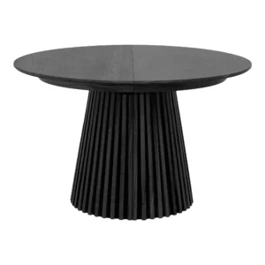 Valgomojo Stalas Osaka Juodas O120x120 160 200x75 Cm 2