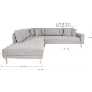 Kampine Sofa Lido Atvira Pilka 2