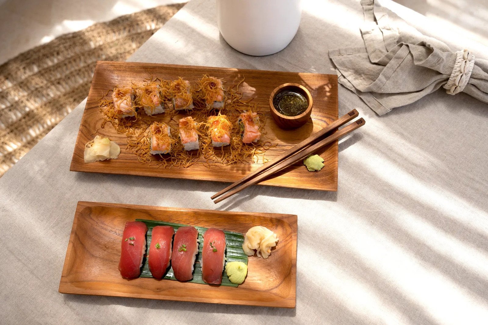 Sushi lėkštė iš tikmedžio L - Image 4