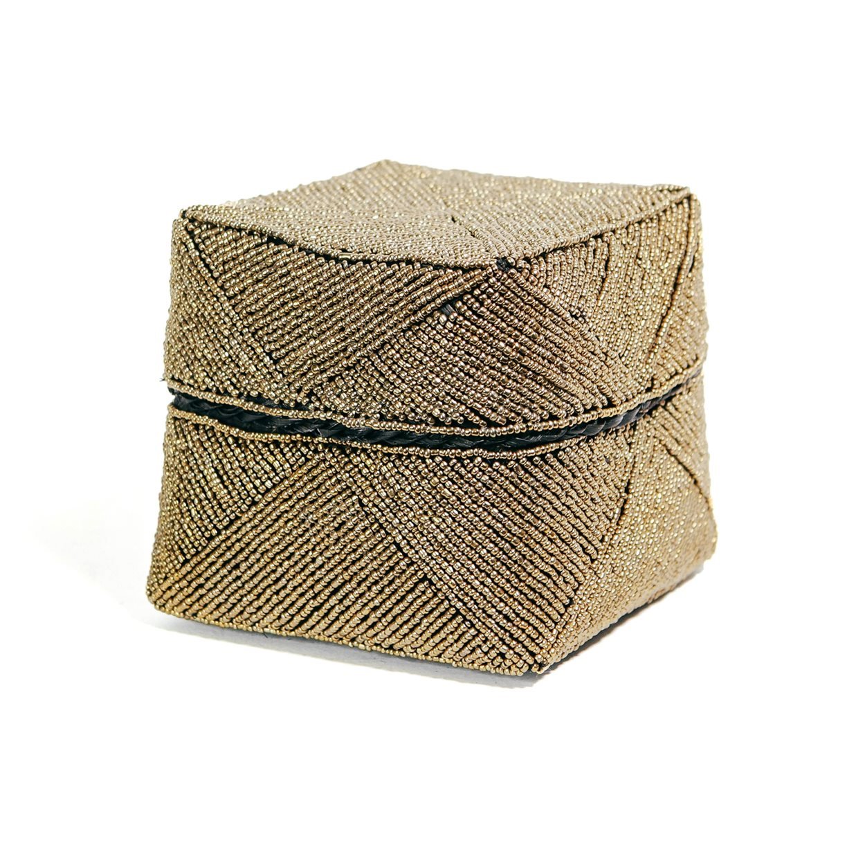 Krepšelis "Beaded" auksinis L