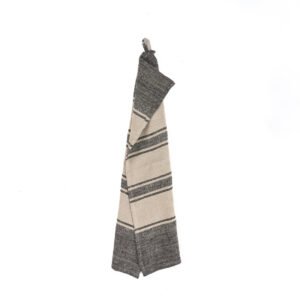 Virtuvės rankšluostis Linen Smudge – natūrali juoda