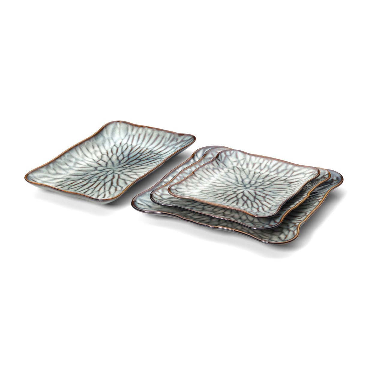Lėkštė Lotus Ice – pilka ruda, M - Image 10