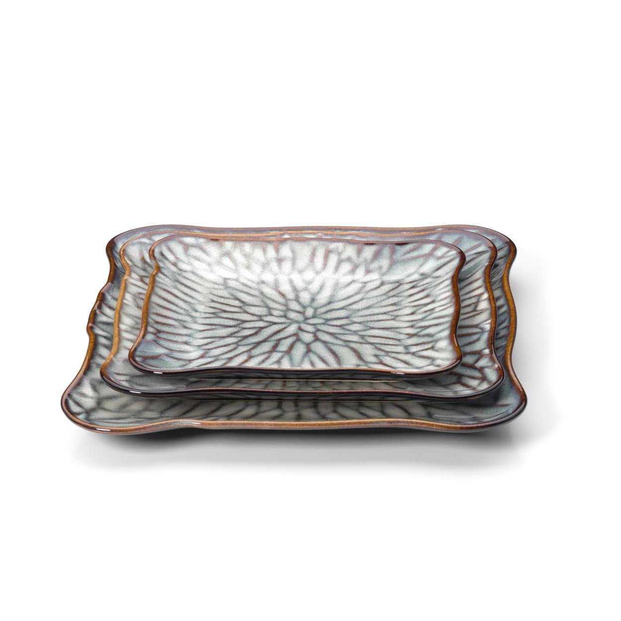 Lėkštė Lotus Ice – pilka ruda, M - Image 5