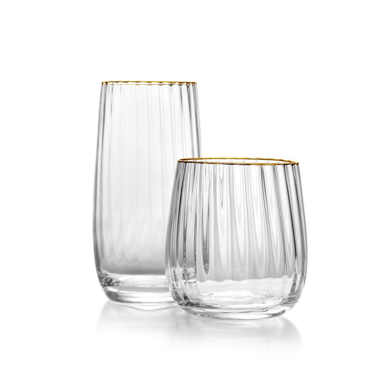 Stiklinė Golden Rim Tumbler – natūrali auksinė - Image 8