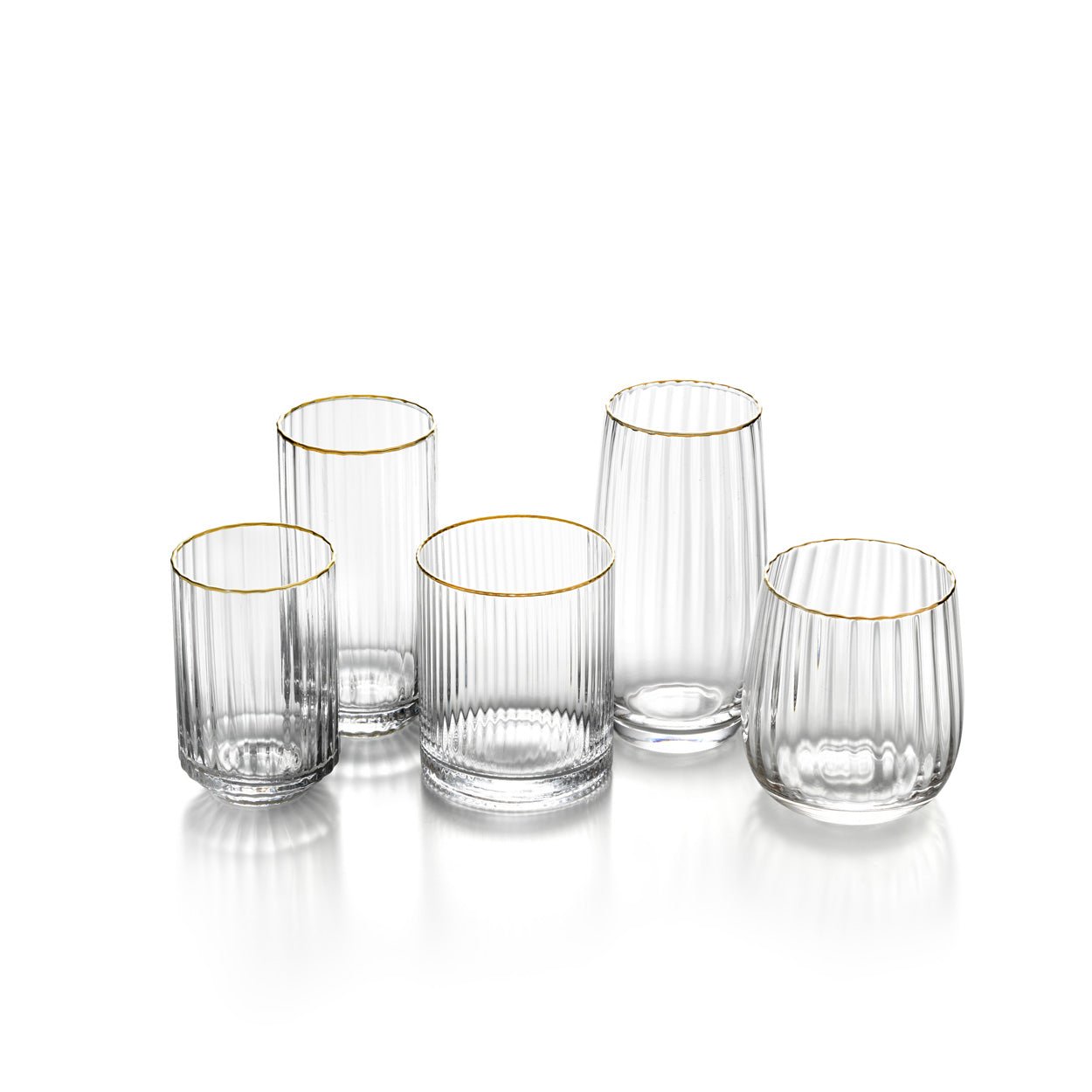 Stiklinė Golden Rim Tumbler – natūrali auksinė - Image 10