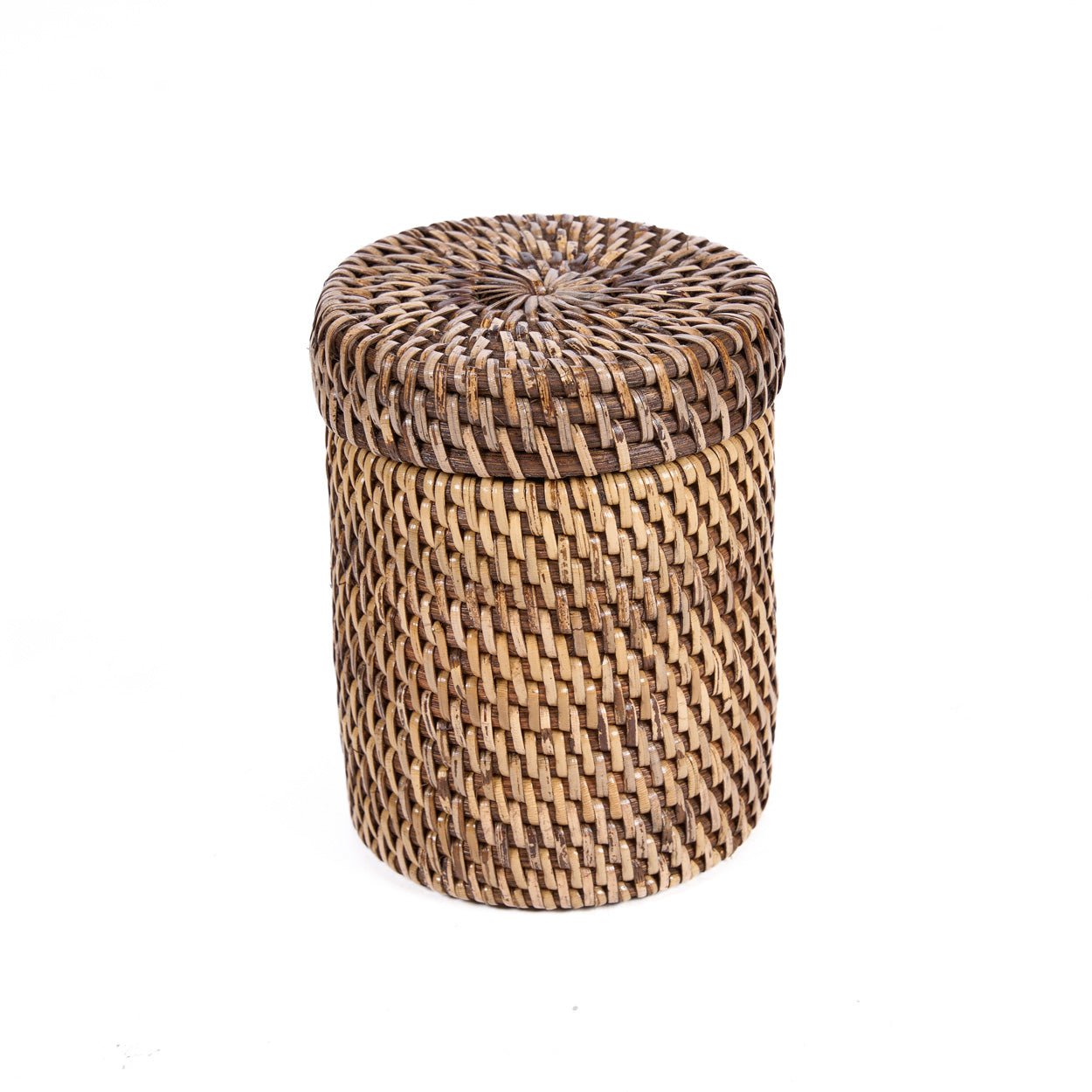 Krepšys Rattan Canister – natūrali ruda - Image 7