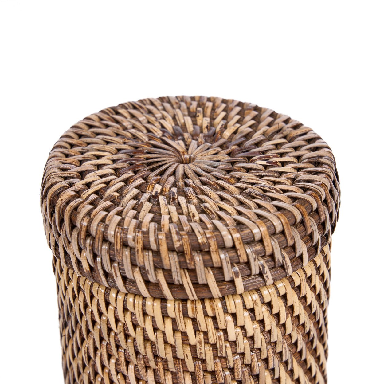 Krepšys Rattan Canister – natūrali ruda - Image 4