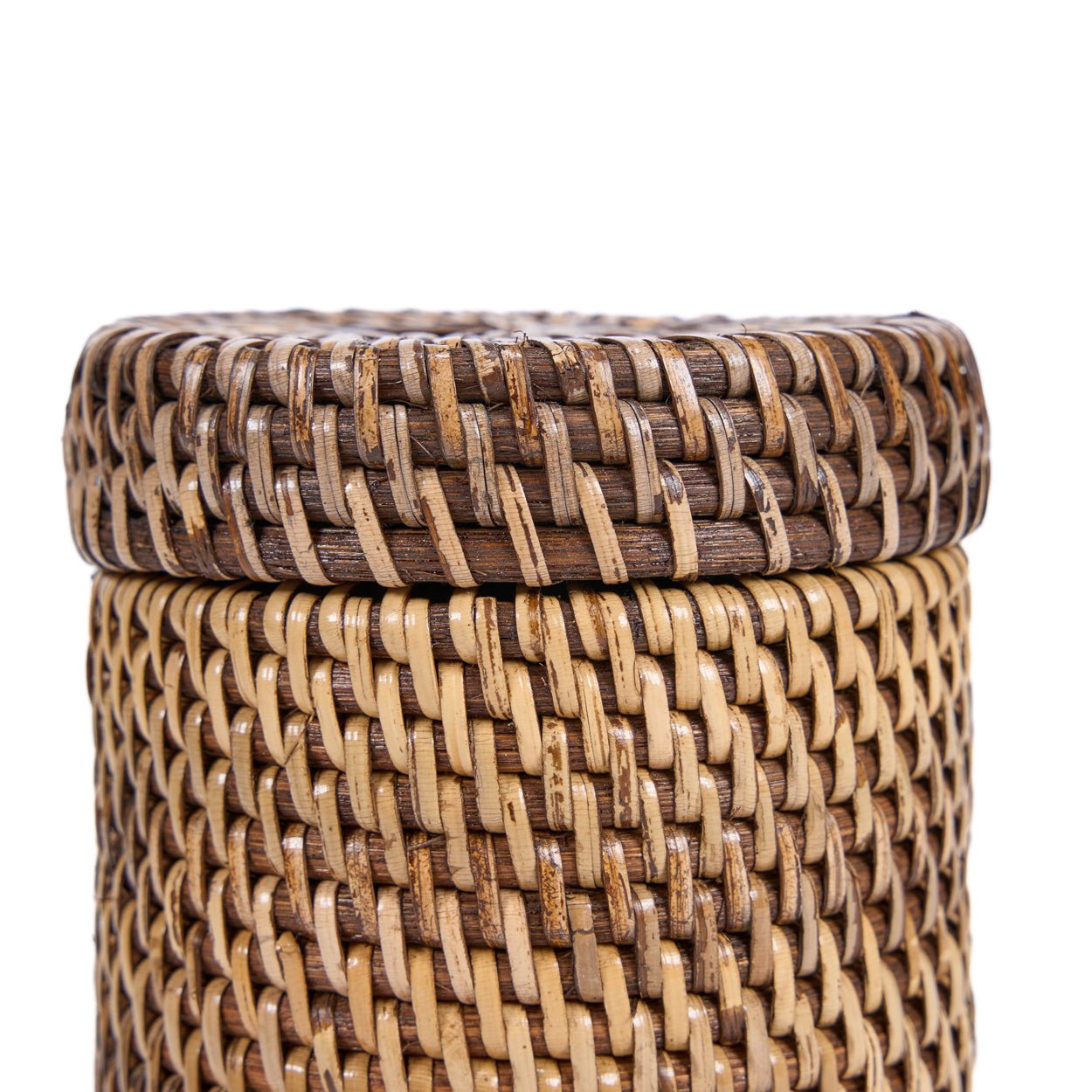 Krepšys Rattan Canister – natūrali ruda - Image 5