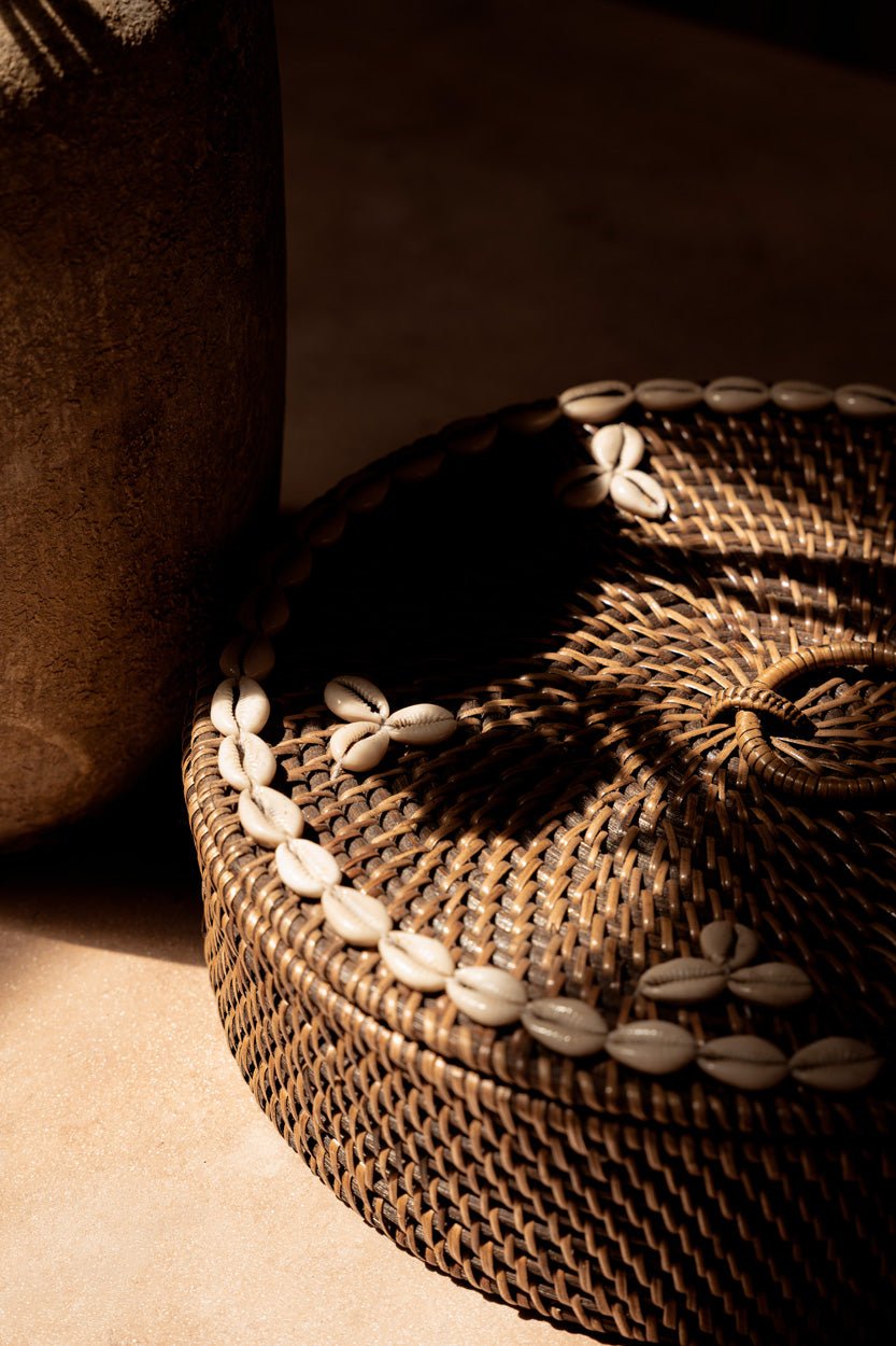 Krepšys su skyriais Rattan – natūrali ruda - Image 4