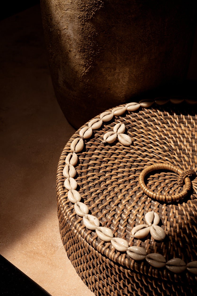 Krepšys su skyriais Rattan – natūrali ruda - Image 3