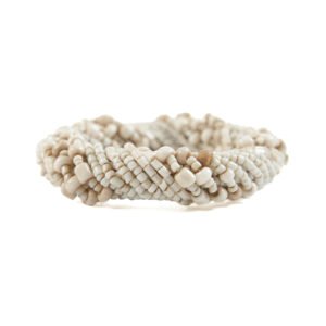 Servetėlių žiedas Beaded – baltas