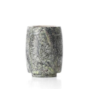 Žvakidė Bidasar Marble – žalia, aukšta