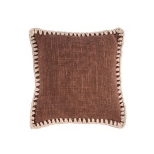 Pagalvėlės užvalkalas Espresso Edge – ruda balta