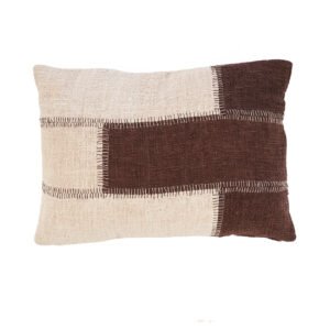 Pagalvėlės užvalkalas Cocoa Patchwork – natūrali ruda