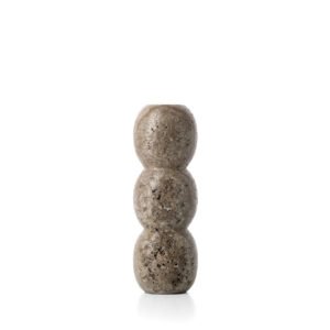Žvakidė Travertine Totem – pilka, L