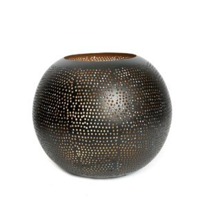Žvakidė Pierced Ball – juoda-auksinė, L
