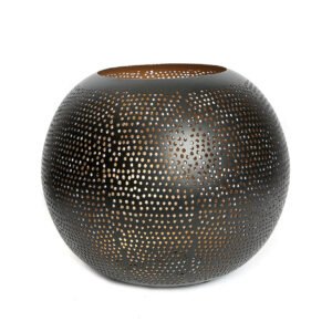 Žvakidė Pierced Ball – juoda-auksinė, XL