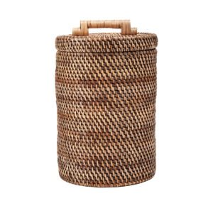 Krepšys Rattan Bin – natūrali ruda, aukštas