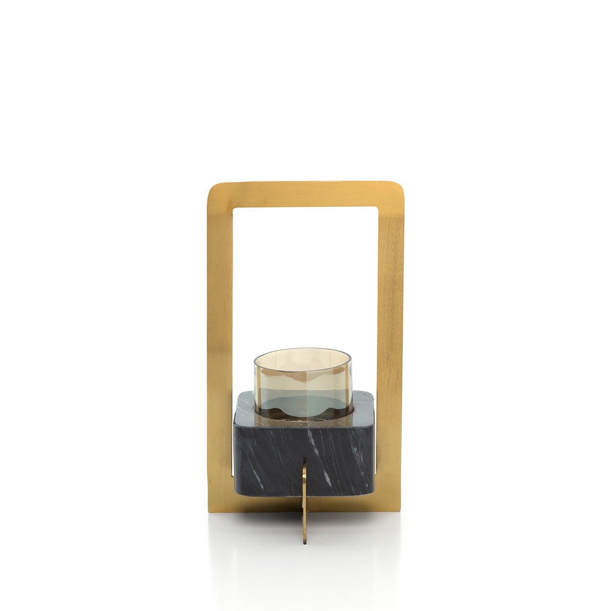 Žvakidė Marbre d'Or – auksinė juoda, L - Image 3