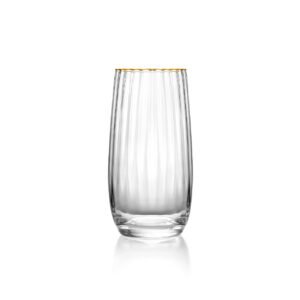 Stiklinė Golden Rim Highball – natūrali auksinė