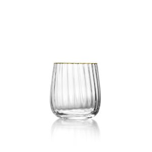 Stiklinė Golden Rim Tumbler – natūrali auksinė