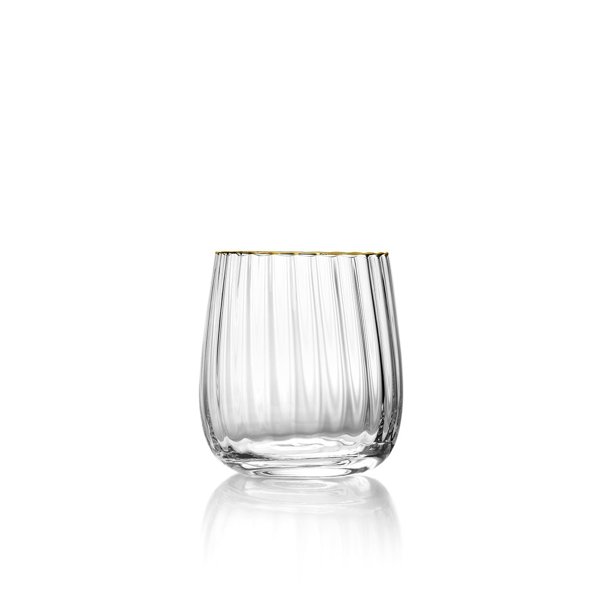 Stiklinė Golden Rim Tumbler – natūrali auksinė