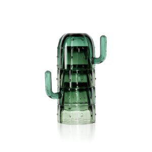 Stiklinė Stack-a-Cactus – žalia, rinkinys iš 4