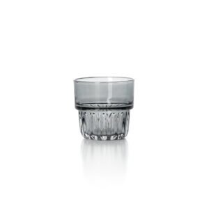 Stiklinė Faceted Tumbler – dūminė pilka