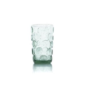 Stiklinė Frosted Dot – žydra, aukšta